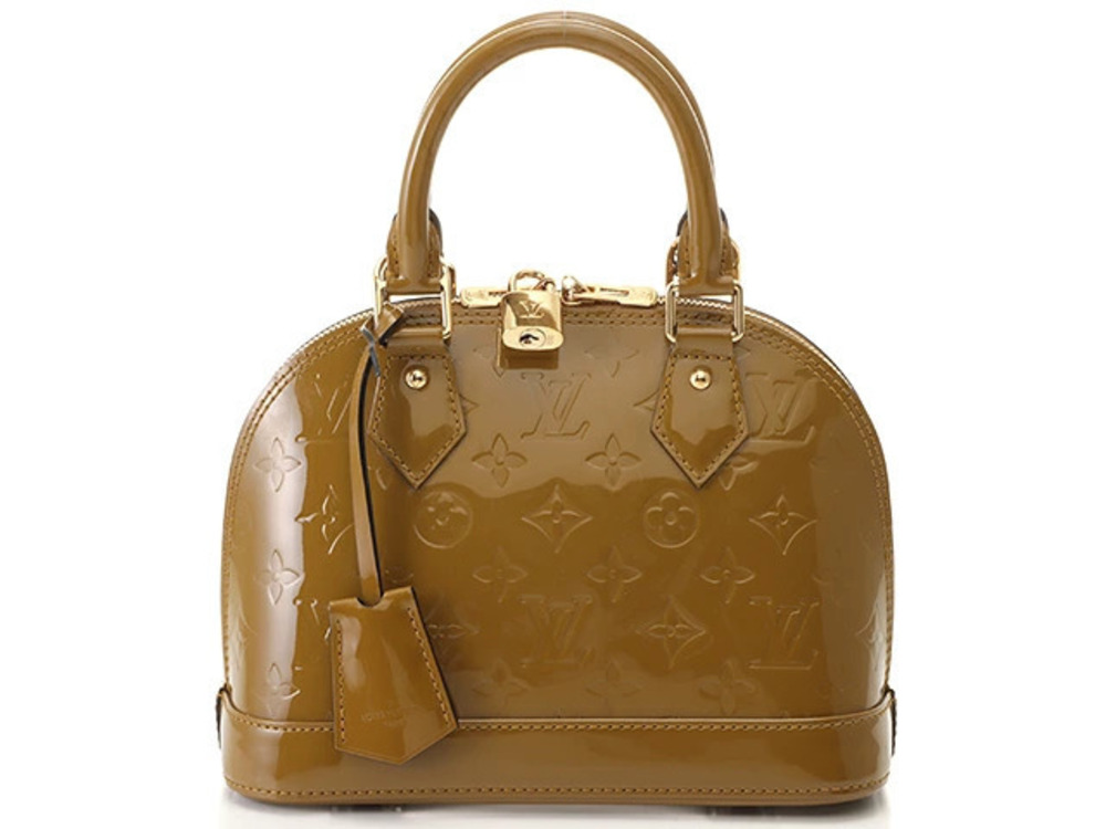 LOUIS VUITTON Alma handbag Vernis Olive